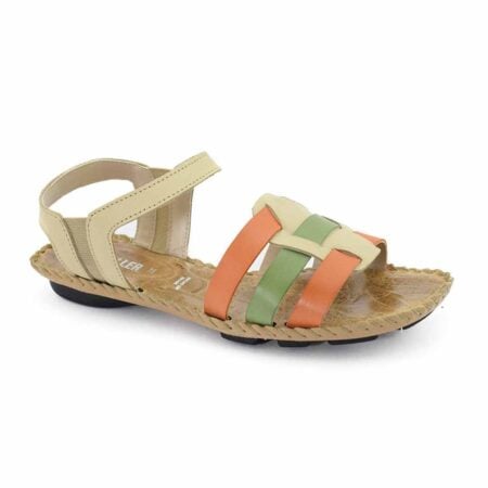 sandalias mujer ivonne cuero negras natural