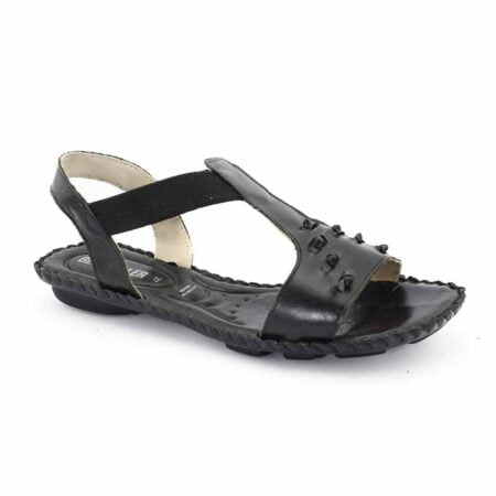 sandalias mujer heidy cuero negras