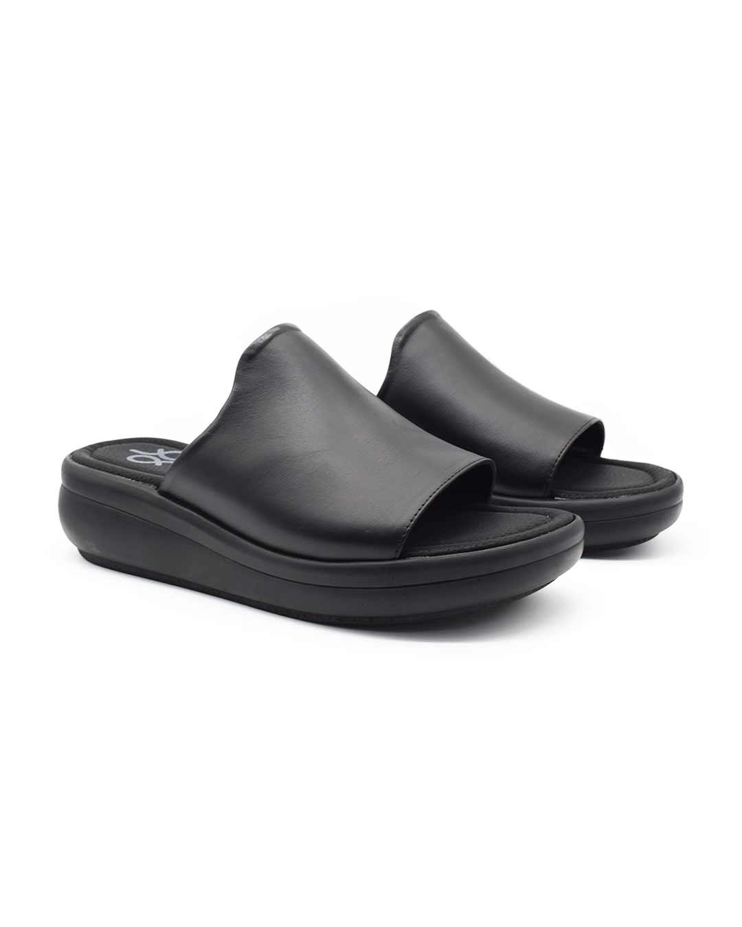 zuecos mujer vicky gravagna cuero negro