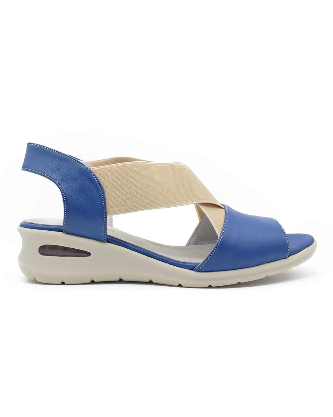 sandalias mujer bonnie cuero azul