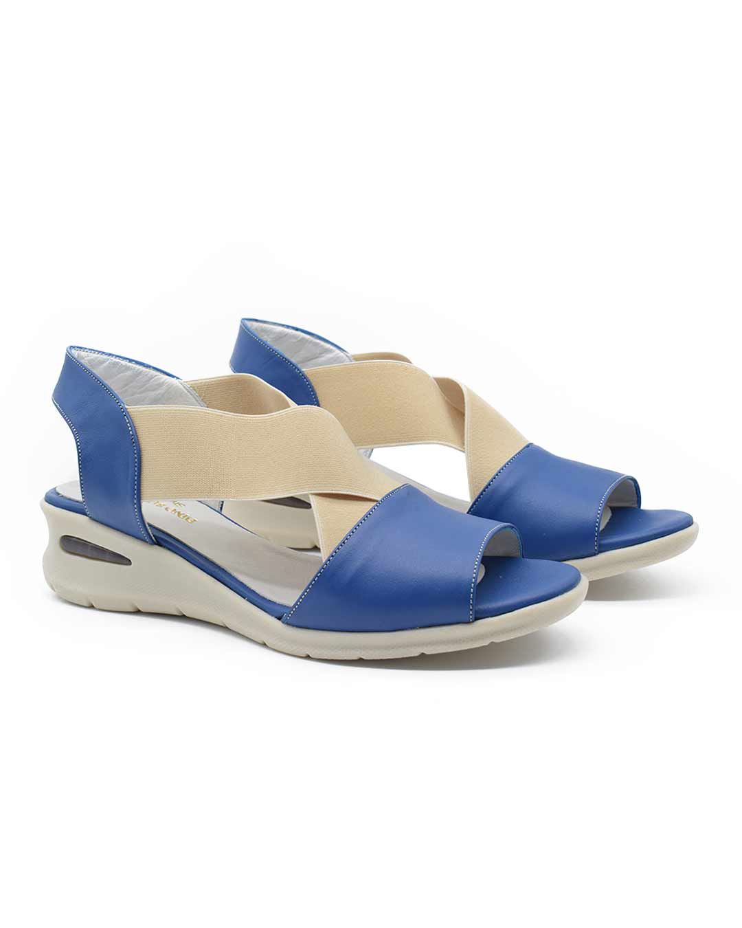 Sandalias mujer Bonnie cuero azul sandalias mujer bonnie cuero azul