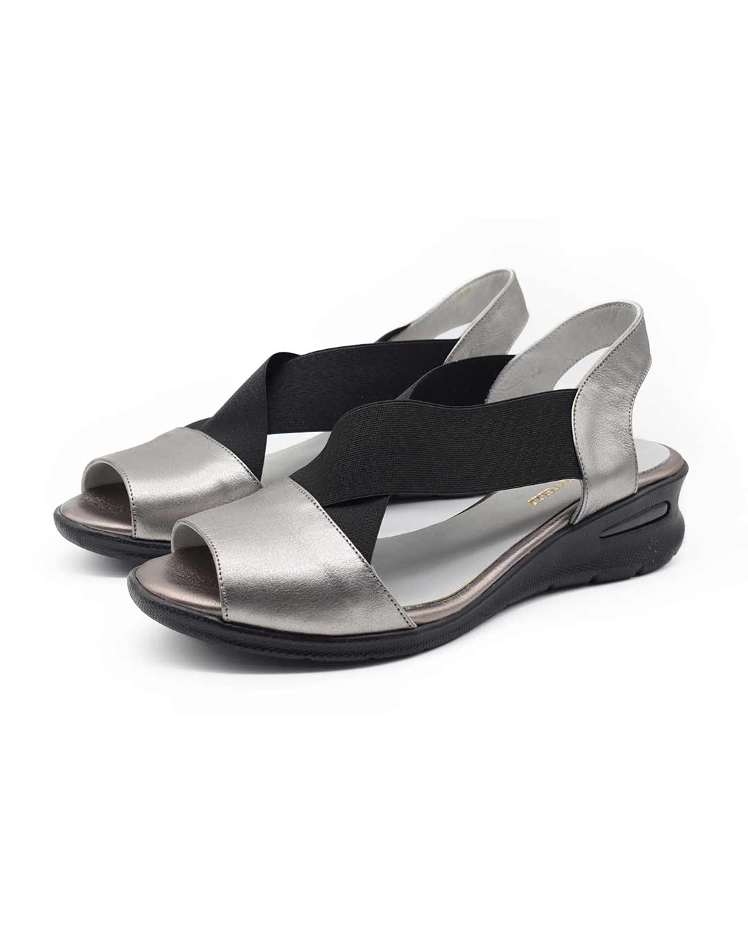 sandalias mujer bonnie cuero peltre