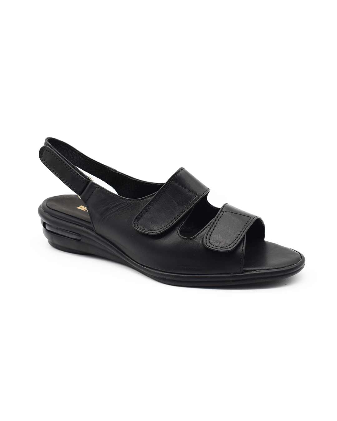 sandalias mujer sofia cuero negras
