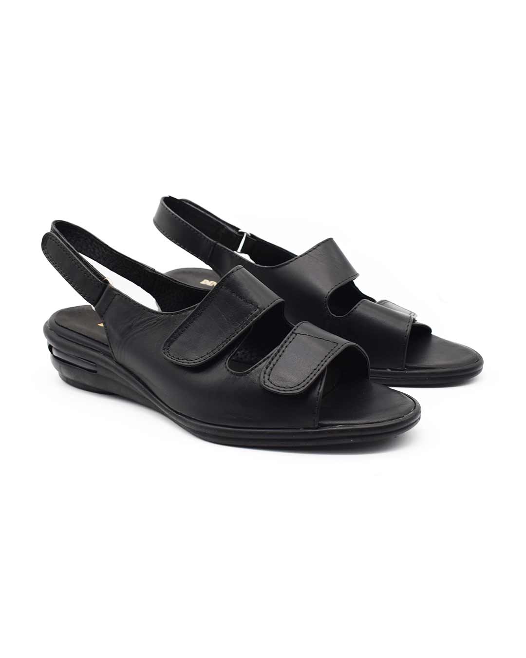 sandalias mujer sofia cuero negras