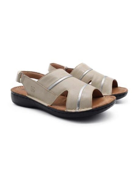 sandalias cuero mujer confort liria negras