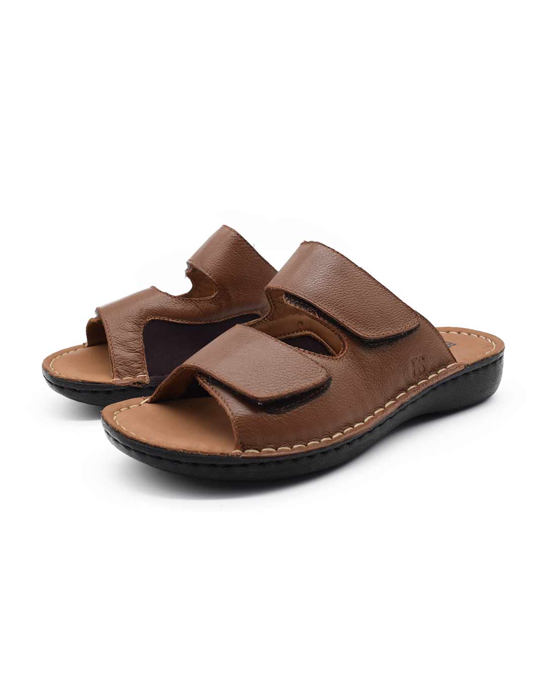 zuecos cuero mujer confort azula marrones