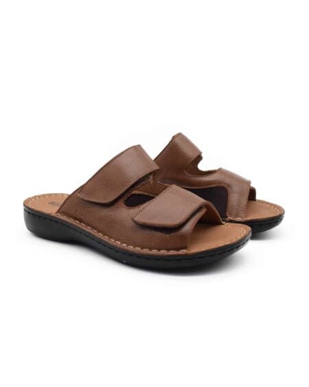 zuecos cuero mujer confort azula negras