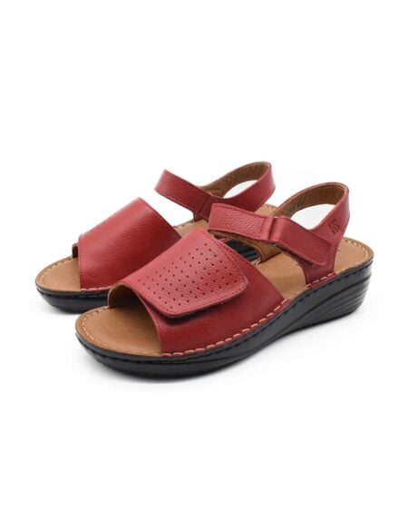 sandalias cuero mujer confort elianis rojas