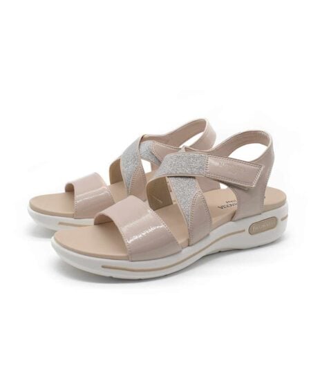 sandalias mujer calandria lady stork beige