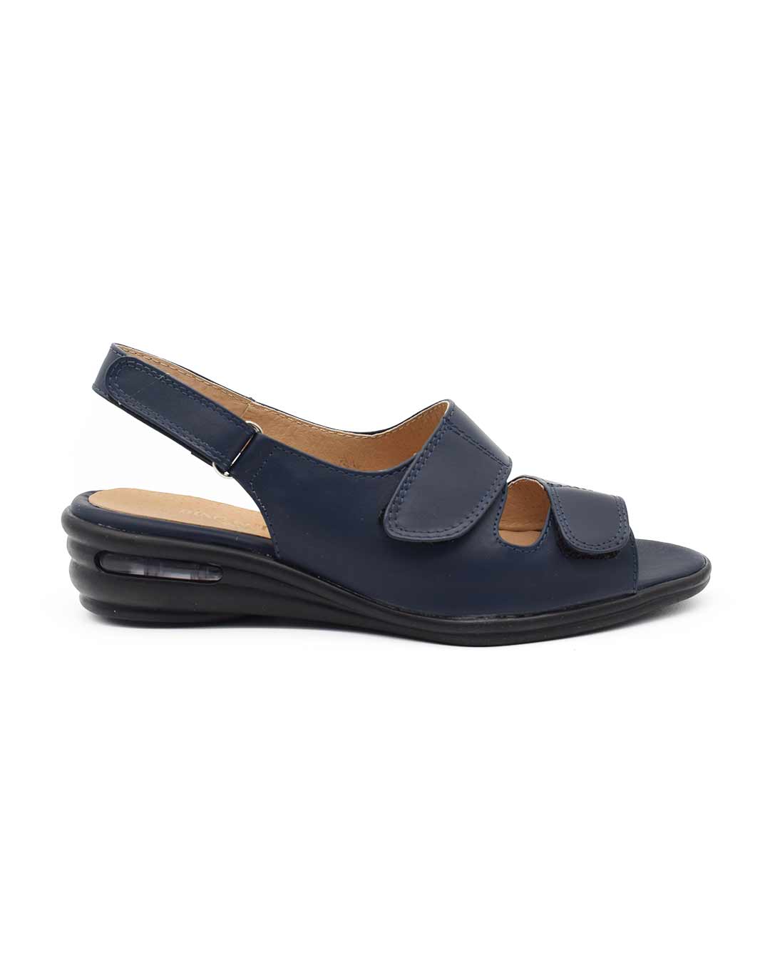 sandalias mujer sofia cuero azul