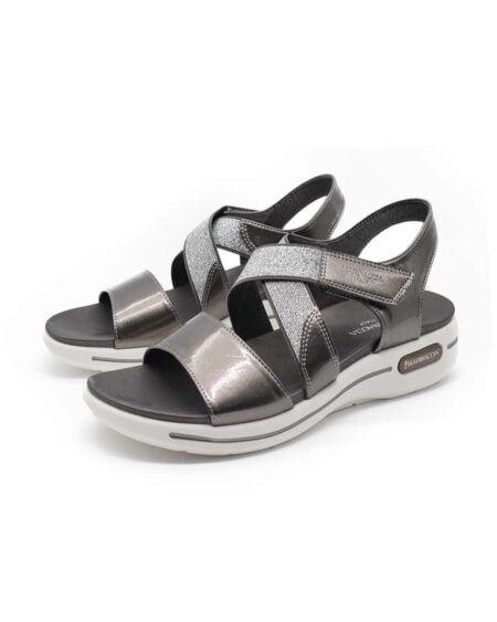 sandalias mujer calandria lady stork peltre