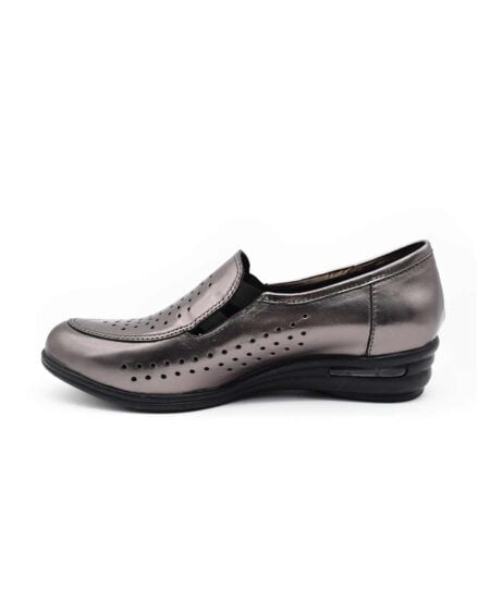 zapatos calados mujer tulsa cuero peltre